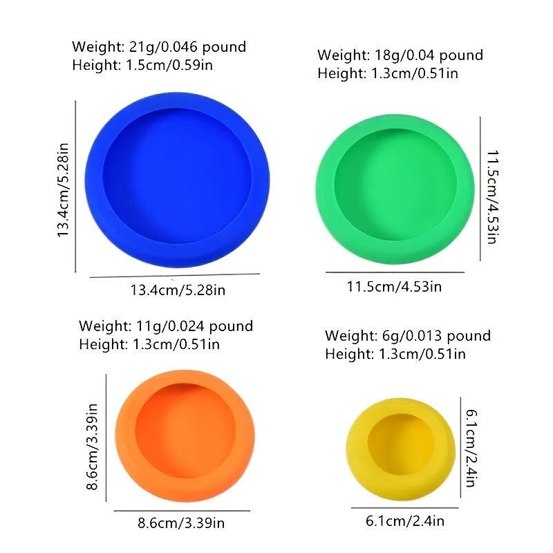 4pcs Silicone Sealing Covers for Food Preservation