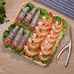 2pcs Shrimp Deveiner Tool Stainless Steel Prawn Peeler Seafood Peeler