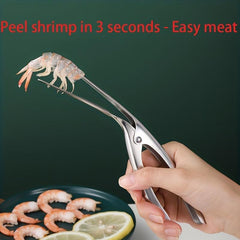 2pcs Shrimp Deveiner Tool Stainless Steel Prawn Peeler Seafood Peeler
