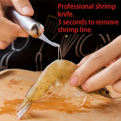 2pcs Shrimp Deveiner Tool Stainless Steel Prawn Peeler Seafood Peeler