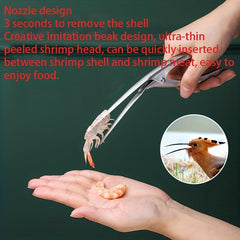 2pcs Shrimp Deveiner Tool Stainless Steel Prawn Peeler Seafood Peeler