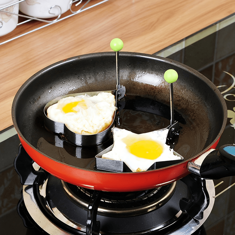 5pcs Egg Rings 8.51 Cm Household Multifunctional Thickened Creative Omelet Molds