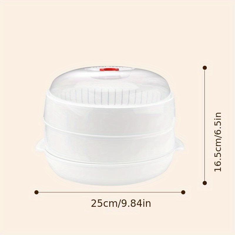 1pc Microwave Steamer Plastic Cooker For Kitchen Gadgets