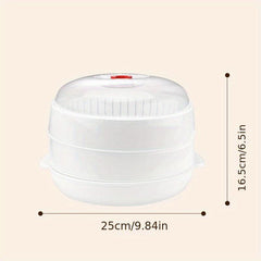 1pc Microwave Steamer Plastic Cooker For Kitchen Gadgets