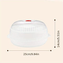 1pc Microwave Steamer Plastic Cooker For Kitchen Gadgets