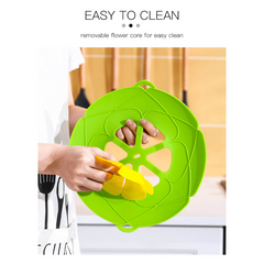 Silicone Lid for Microwave and Steaming Flower Kitchen Gadget