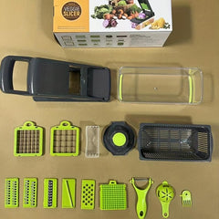 16-in-1 Vegetable Chopper and Slicer Basket - Kitchen Gadgets