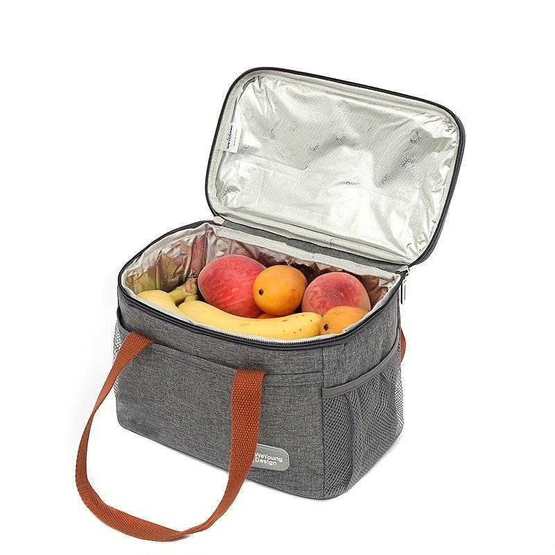 7L Aluminum Foil Insulation Cooler Bag Waterproof Leakproof Tote Bag