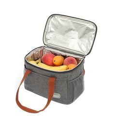 7L Aluminum Foil Insulation Cooler Bag Waterproof Leakproof Tote Bag