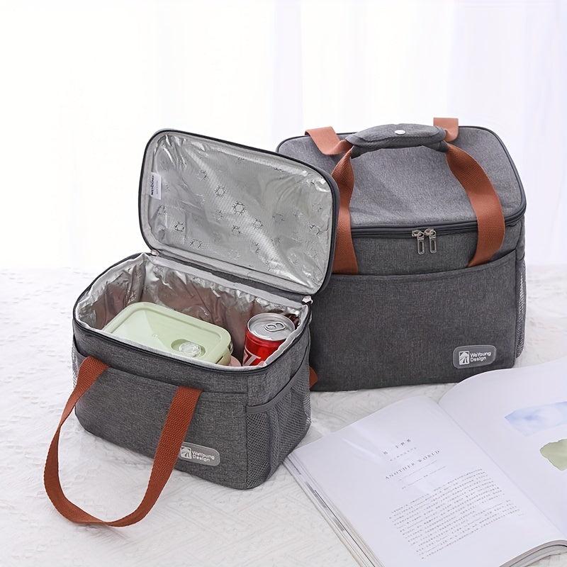 7L Aluminum Foil Insulation Cooler Bag Waterproof Leakproof Tote Bag