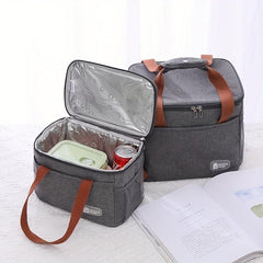 7L Aluminum Foil Insulation Cooler Bag Waterproof Leakproof Tote Bag