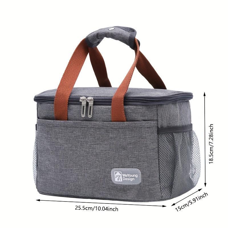 7L Aluminum Foil Insulation Cooler Bag Waterproof Leakproof Tote Bag