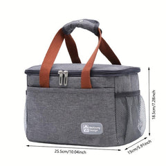 7L Aluminum Foil Insulation Cooler Bag Waterproof Leakproof Tote Bag