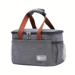 7L Aluminum Foil Insulation Cooler Bag Waterproof Leakproof Tote Bag