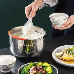 304 Stainless Steel Steamer Basket 18x10cm Kitchen Gadgets