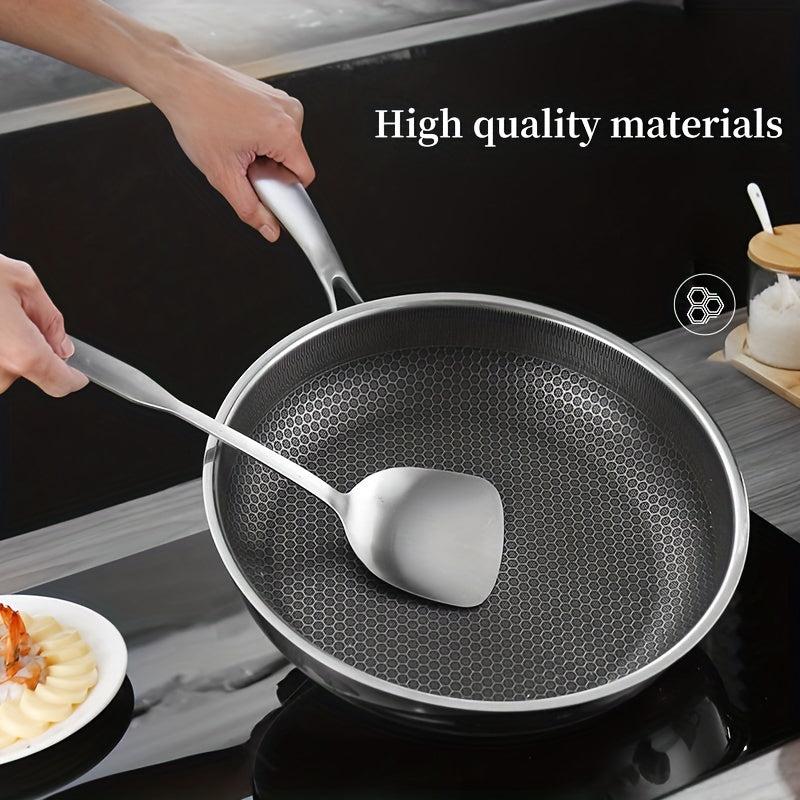 Honeycomb Stainless Steel Non Stick Skillet Egg Fry Pan Chinese Wok Saute Pan