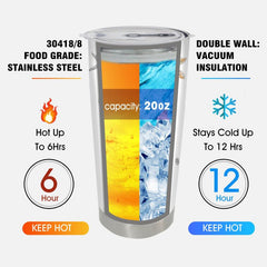20oz Starfish Sea Turtle Tumbler Insulated Water Bottle Car Travel Cup