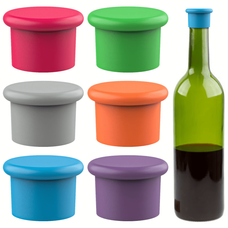 Silicone Wine Stoppers Reusable Corks Keep Wine Fresh