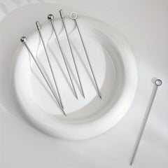 3pcs Stainless Steel Fruit Stick Cocktail Needle
