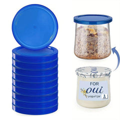 Clear Plastic Yogurt Jar Lids for Oui Yogurt Containers