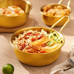 Stainless Steel Makgeolli Bowl Raw Rice Wine Soup Dish