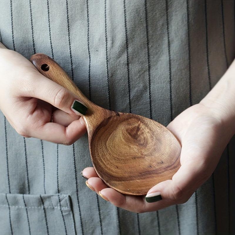 Wooden Rice Paddle Kitchen Utensil Kitchen Gadget Home Kitchen Accessory