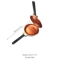Steel Double Pan Nonstick Perfect Pancake Maker Double Sided Frying Pan