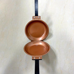 Steel Double Pan Nonstick Perfect Pancake Maker Double Sided Frying Pan