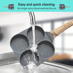 Non Stick Frying Pan Four Cup for Breakfast Gas Stove