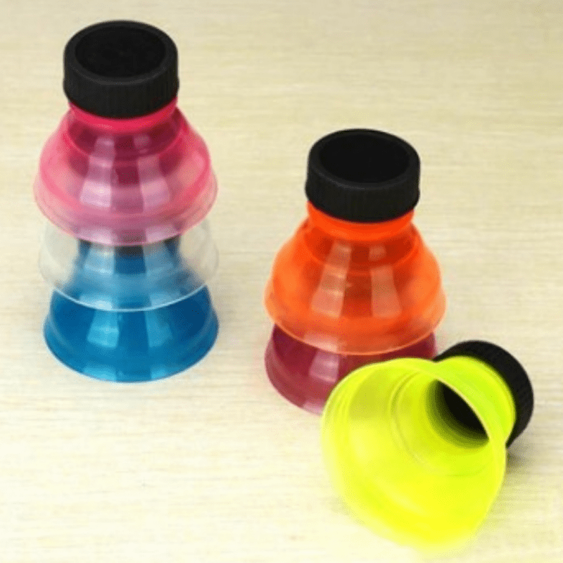 6pcs Reusable Soda Can Lids Snap On Soda Savers - Eco Friendly Can Covers