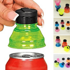 6pcs Reusable Soda Can Lids Snap On Soda Savers - Eco Friendly Can Covers