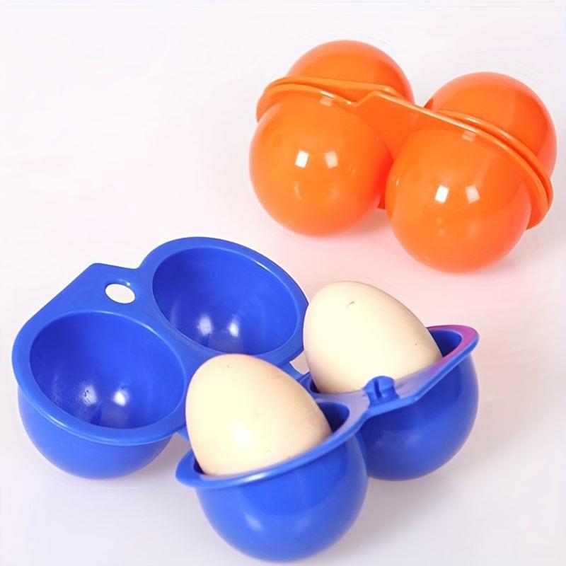Portable Egg Storage Box 2 Egg Case Shock Proof Egg Carrier Tray Kitchen Gadgets