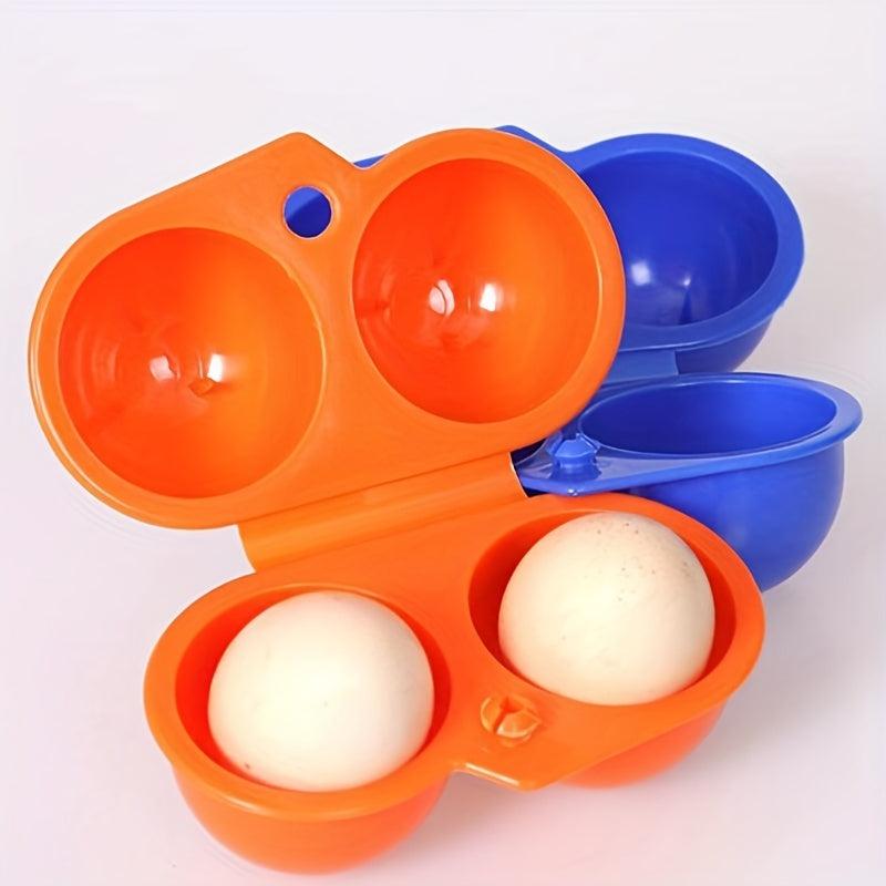 Portable Egg Storage Box 2 Egg Case Shock Proof Egg Carrier Tray Kitchen Gadgets