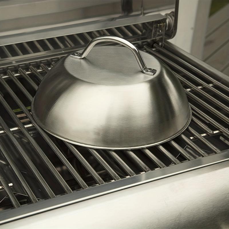 Stainless Steel 9 Inch Melting Dome Barbecue Squeegee Pot Cover