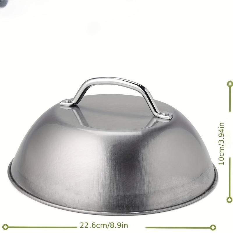 Stainless Steel 9 Inch Melting Dome Barbecue Squeegee Pot Cover
