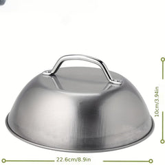 Stainless Steel 9 Inch Melting Dome Barbecue Squeegee Pot Cover