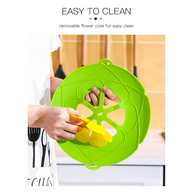 Silicone Lid Spill Stopper Cooking Steamer Splash Guard Cover