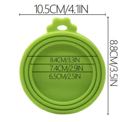 4pcs Silicone Pet Food Can Covers BPA-Free Dog Cat Food Household