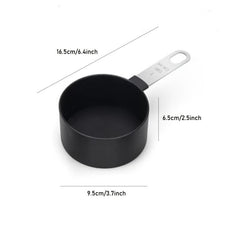 Measuring Cups And Spoons Stackable Stainless Steel Handle Plastic Head