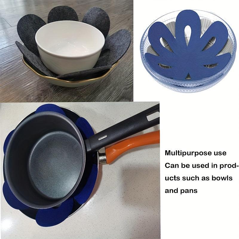 6 Pcs Pan And Pot Protectors Set Anti Slip Cookware Protector Pads