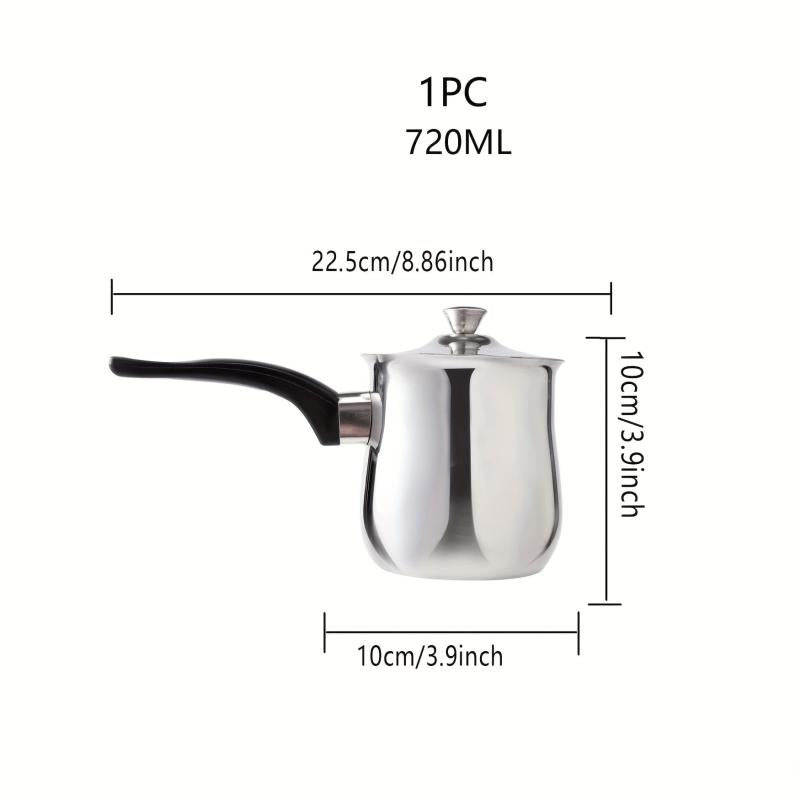 Stainless Steel Small Saucepan Butter Warmer Coffee Maker
