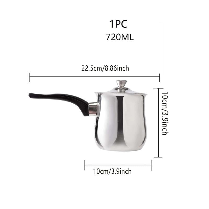 Stainless Steel Small Saucepan Butter Warmer Coffee Maker