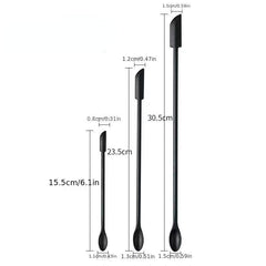 3pcs Mini Silicone Spatula Scraper Spoon Set for Makeup Beauty Cosmetic Jar