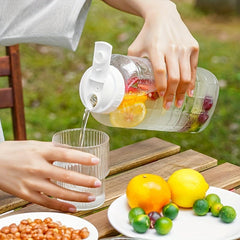 Plastic Pitcher with Lid 72oz Heavy Duty Clear Drink Carafe