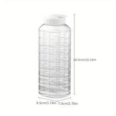 Plastic Pitcher with Lid 72oz Heavy Duty Clear Drink Carafe