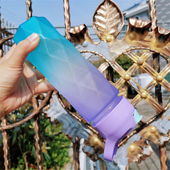 Gradient Sports Water Bottle with Straw 20oz Frosted for Outdoor Gym Fitness