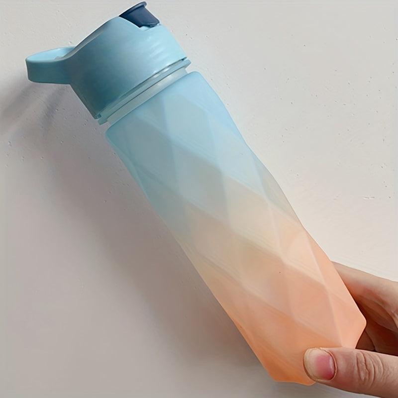 Gradient Sports Water Bottle with Straw 20oz Frosted for Outdoor Gym Fitness