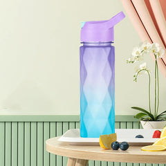 Gradient Sports Water Bottle with Straw 20oz Frosted for Outdoor Gym Fitness
