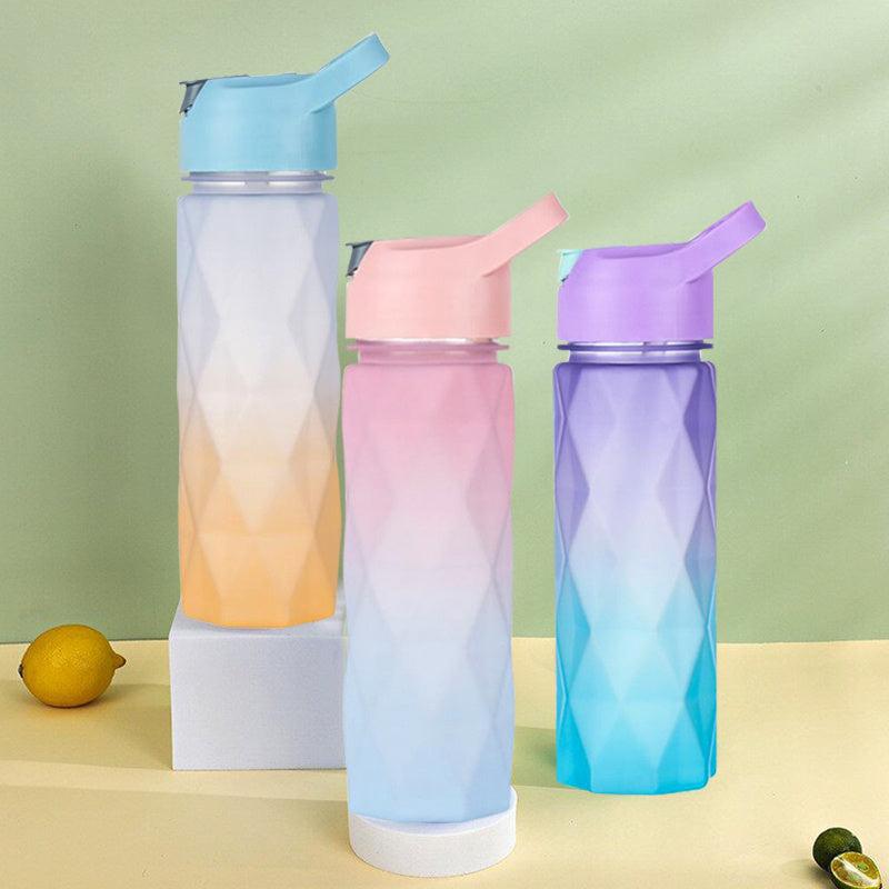 Gradient Sports Water Bottle with Straw 20oz Frosted for Outdoor Gym Fitness