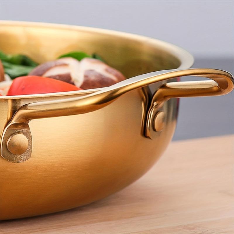 Stainless Steel Seafood Pot for Ramen & Crayfish, Small Kitchen Cooking Gadget